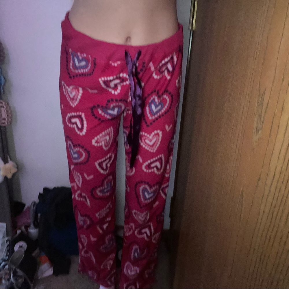 Pink Heart Pajama Pants